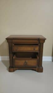 Traditional-Wooden-Nightstand-with-Drawer-and-Open-Shelf