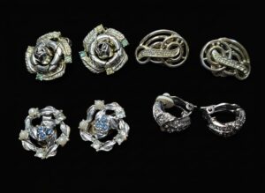 Vintage-Costume-Jewelry-Earring-Collection-Floral-Swirl-and-Hoop-Styles-1
