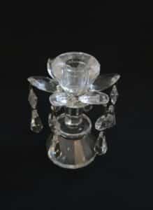 Vintage-Crystal-Style-Glass-Lotus-Flower-Votive-Candle-Holders-with-Prisms