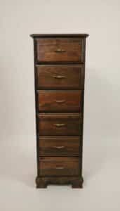 Vintage-Dark-Wood-Lingerie-Chest-with-Open-Shelf