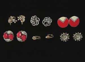 Vintage-Mid-Century-Costume-Jewelry-Earring-Collection
