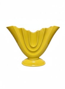 Vintage-Yellow-Cornucopia-Vase