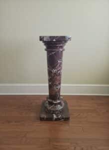 th-Century-Italian-Rosso-Levanto-Marble-Pedestal-Column