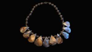 Abalone-Shell-and-Smokey-Quartz-Beaded-Necklace
