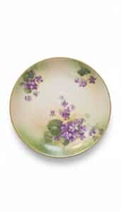 Antique-Thomas-Sevres-Bavaria-Hand-Painted-Violet-Plate