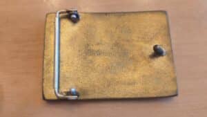 Kenneth-Reid-Style-Wood-and-Turquoise-Inlay-Belt-Buckle-second-image