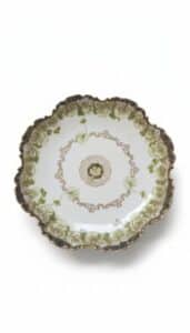 Limoges-Porcelain-Scalloped-Cabinet-Plate