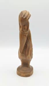 Mid-Century-Modern-Hand-Carved-Wooden-Owl-Sculpture
