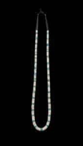 Native-American-Santo-Domingo-Turquoise-and-Shell-Heishi-Necklace