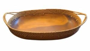 Oval-Wood-Serving-Tray-with-Rattan-Rim