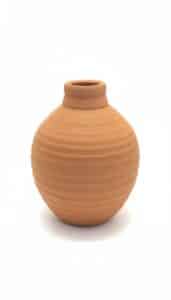 Terracotta-Ribbed-Vase