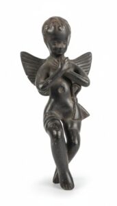 Vintage-Cast-Metal-Putto-Wall-Plaque