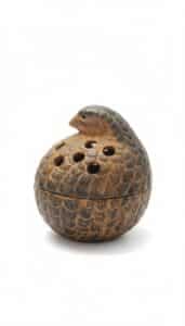 Vintage-Quail-Ceramic-Incense-Burner