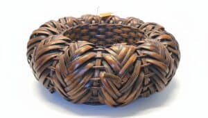 Woven-Bamboo-Ikebana-Basket