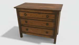 Antique-Oak-Three-Drawer-Commode-1