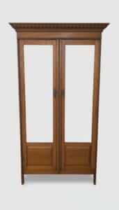 Antique-Tiger-Oak-Mirrored-Armoire-1