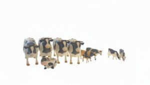 Collection-of-Vintage-Cow-Figurines