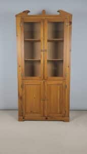 Country-Pine-Corner-China-Cabinet-with-Aprons-1