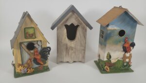 Echo-Valley-Decorative-Birdhouses-Farm-Rooster-Motifs