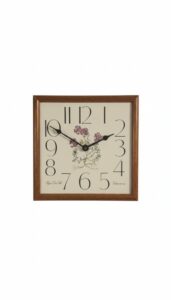 Elgin-Clock-Co.-Floral-Wall-Clock
