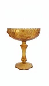 Fenton-Cabbage-Rose-Amber-Compote