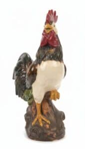 Large-Ceramic-Rooster-Figurine-Three-Hands-Corp