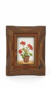 Original-Oil-Painting-of-Geraniums-by-Marjorie