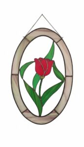 Stained-Glass-Red-Tulip-Suncatcher