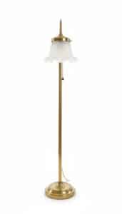 Vintage-Brass-Floor-Lamp-with-Frosted-Glass-Shade-1