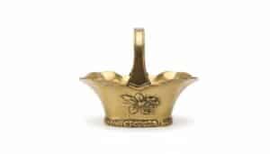 Vintage-Brass-Floral-Repousse-Basket-with-Handle