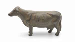 Vintage-Cast-Iron-Milk-Cow-Figurine