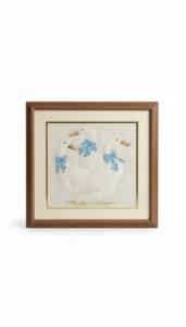 Vintage-Embroidered-Geese-Wall-Art-with-Blue-Gingham-Bows