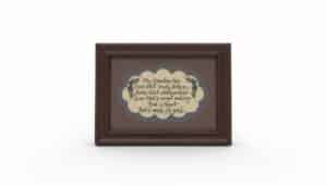 Vintage-Framed-Calligraphy-Poem-My-Grandma-Has-Ears