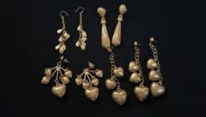 Vintage-Gold-Tone-Charm-Earrings-Collection