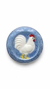 Vintage-Rooster-Molded-Glass-Wall-Plaque
