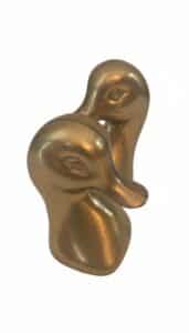 Vintage-Solid-Brass-Mallard-Duck-Head-Bookends
