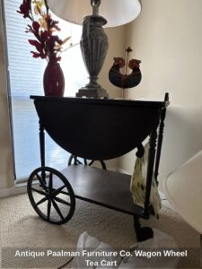 Antique-Paalman-Furniture-Co.-Wagon-Wheel-Tea-Cart