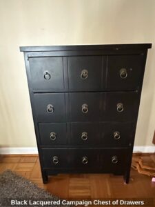 Black-Lacquered-Campaign-Chest-of-Drawers