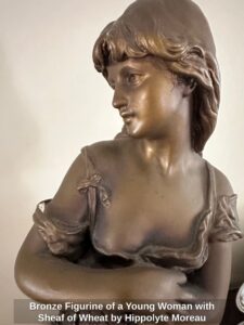 Bronze-Figurine-of-a-Young-Woman-with-Sheaf-of-Wheat-by-Hippolyte-Moreau-second-image