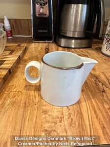 Dansk-Designs-Denmark-Brown-Mist-Creamer-or-Pitcher-by-Niels-Refsgaard