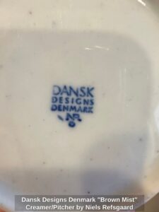Dansk-Designs-Denmark-Brown-Mist-Creamer-or-Pitcher-by-Niels-Refsgaard-second-image
