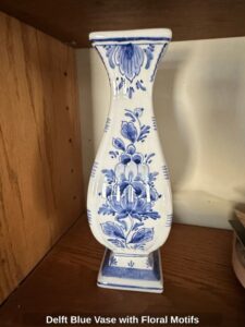 Delft-Blue-Vase-with-Floral-Motifs