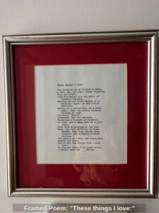 Framed-Poem-These-things-I-love