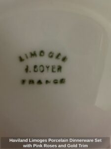 Haviland-Limoges-Porcelain-Dinnerware-Set-with-Pink-Roses-and-Gold-Trim-third-image