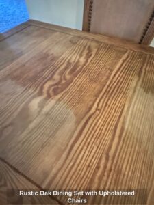 Rustic-Oak-Dining-Set-with-Upholstered-Chairs-second-image