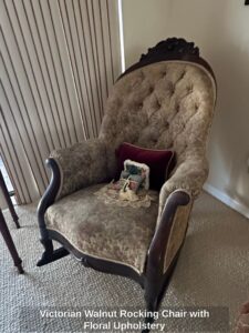 Victorian-Walnut-Rocking-Chair-with-Floral-Upholstery