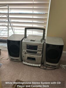 White-Westinghouse-Stereo-System-with-CD-Player-and-Cassette-Deck