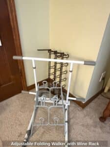 Adjustable-Folding-Walker-with-Wine-Rack-1