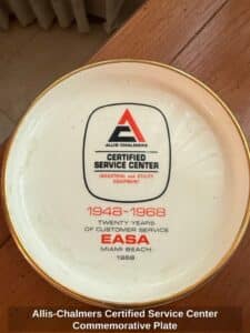 Allis-Chalmers-Certified-Service-Center-Commemorative-Plate-1