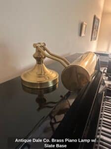 Antique-Dale-Co.-Brass-Piano-Lamp-w-or-Slate-Base